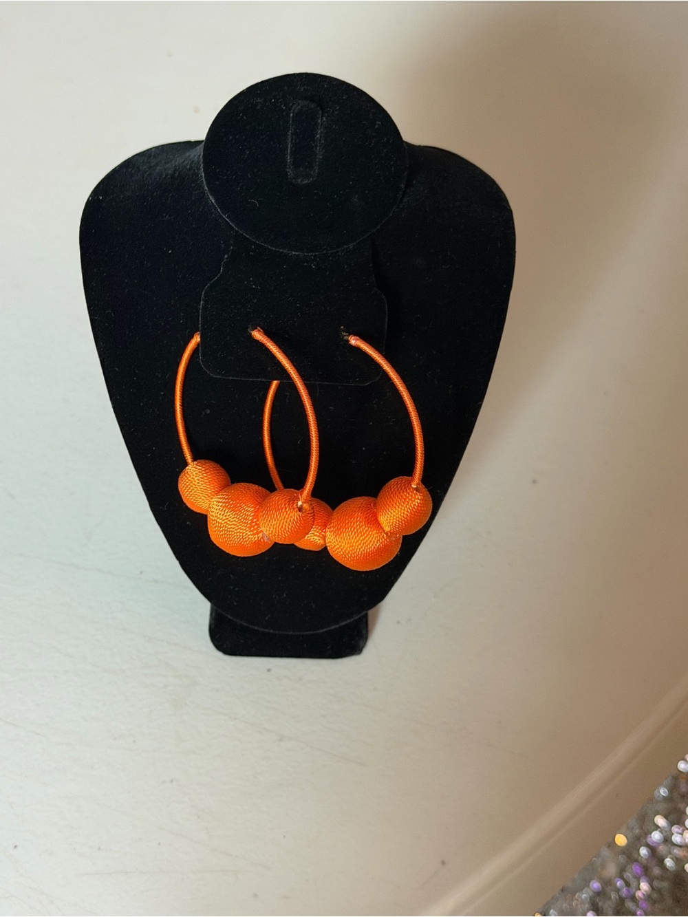 Bold Orange  Hoop Earrings - Women's Accessories